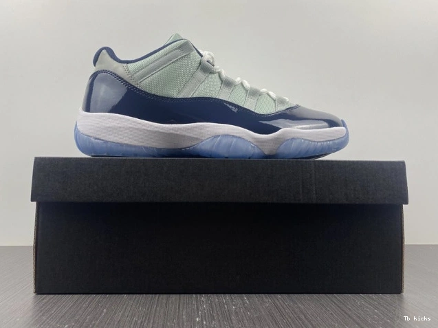 Rep TBK Low 11 Retro Jordan Georgetown Air 528895-007 0706